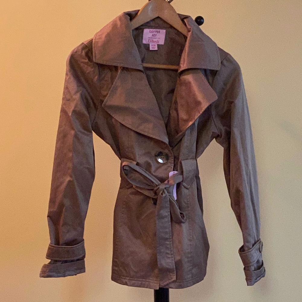 Copper Key Dillard's Girls Light Coat--NWT (14/16)